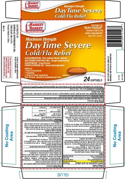 DayTime Severe Cold Flu Relief 24ct.jpg Carton Label - DayTime Severe Cold Flu Relief 24ct